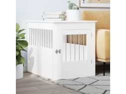 Vidaxl Móvel Casota Para Cão 64,5x80x71 Cm Derivados De Madeira Branco