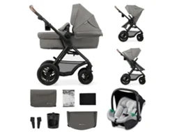 Carrinho de Bebé Multifunções KINDERKRAFT Moov2 Air 3 em 1 (Cinzento)