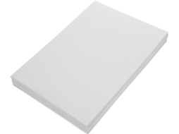 Hemoton - 100 folhas de papel adesivo branco para impressoras a laser e tinta, papel vinílico imprimível com foco em cores.