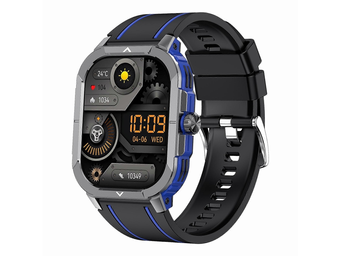 Relógio Inteligente Esportivo Lemfo Hk56 De 2,06 Polegadas Com Bluetooth 5.3 E Classificação Ip68, Compatível Com Notificações De Chamadas E Mensagens