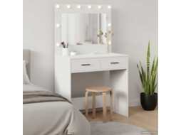 Vidaxl Mesa De Vestir Branco 78,5 X 41 X 135 Cm Derivados De Madeira