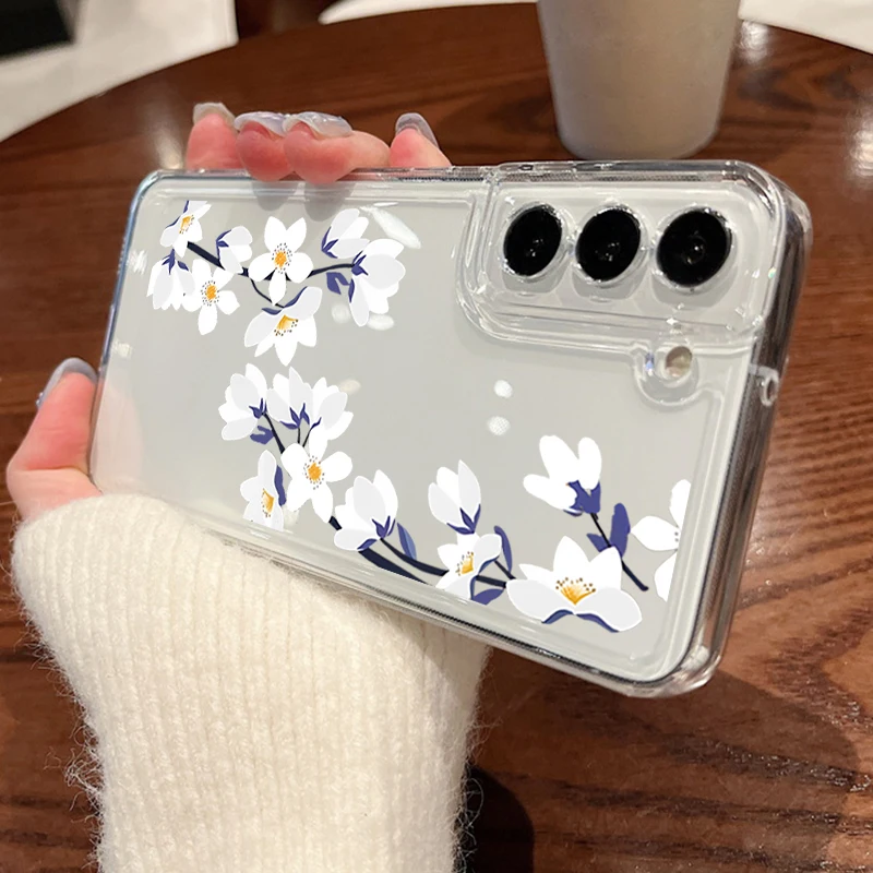 (a842)capa De Celular Com Flor Para Galaxy A54)