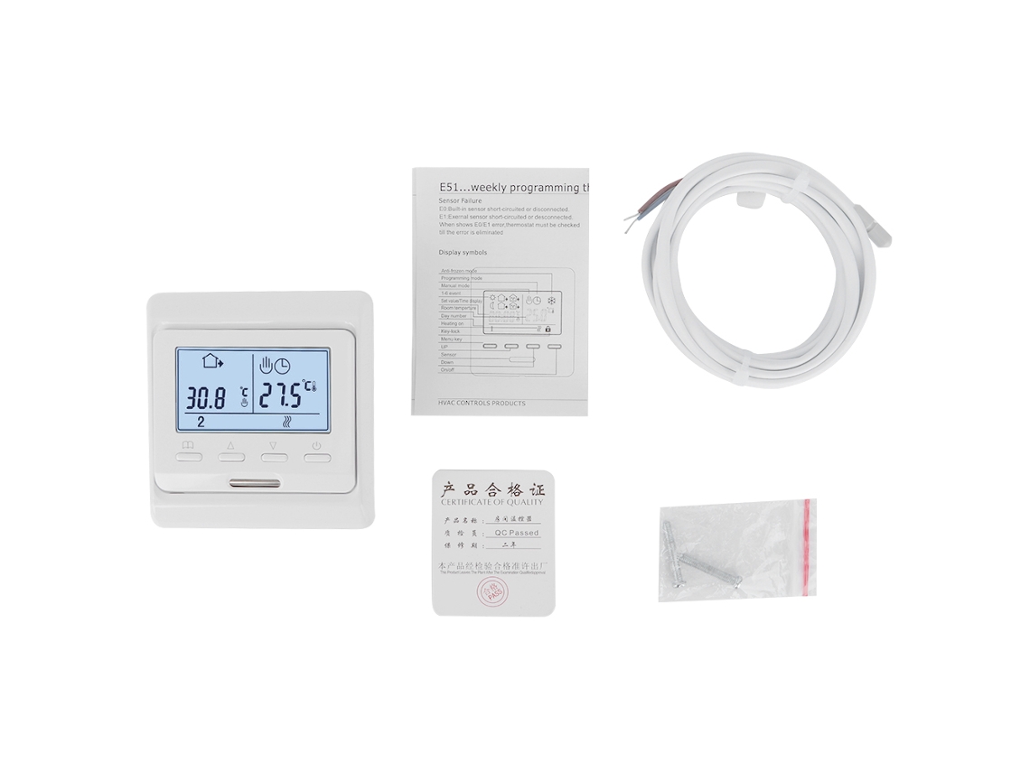 Termóstato De Aquecimento De Piso (tensão De 220v, Compatível Com As Dimensões Da Amazon)