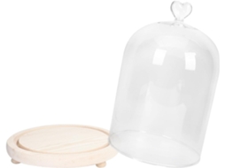 Enfeite de Casal GOKOCO, Mão Iluminada com Cúpula de Vidro, Ideia de Presente Decorativo Romântico (sem dimensões)