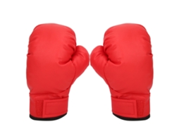 Luvas de boxe infantis, couro PU, para treinamento, saco de pancadas, pretas | Sem marca