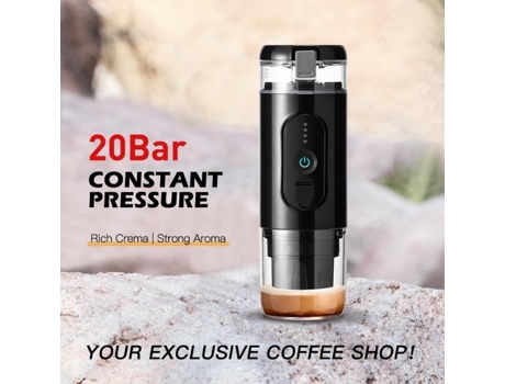 Máquina de Café Portátil para Viagem Compatível com Cápsula e Carregamento Usb para Escritório Ao Ar Livre MIOLOE