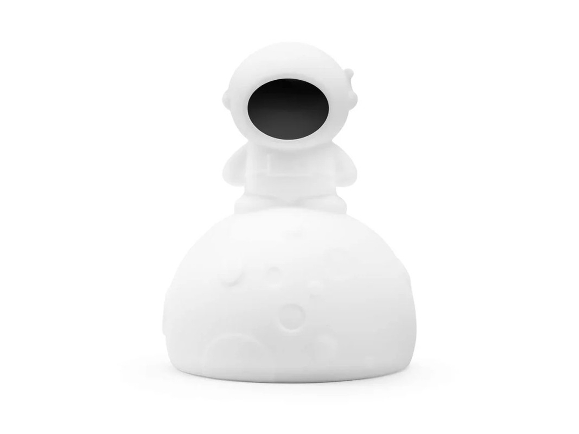 Luz Noturna De Astronauta Júnior Material De Silicone Macio 8 Cores Suaves Sem Fio Controle Fácil Portátil Branco Bestvite