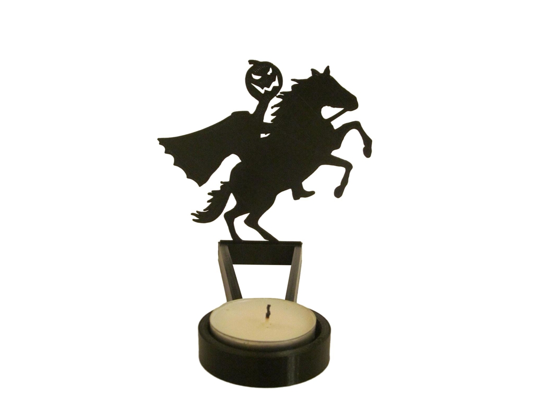 Castelo de Sombra Divertida com Vela para Halloween LAXISCREED