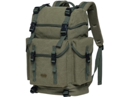 Mochila Transversal Vintage Para Caça E Trilhas, Unissex, 23,1 Litros, Em Lona Verde, Para Transporte E Organização Prática Dos Artigos Indicados