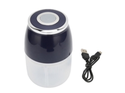 Mini Picador De Alho Elétrico, 3 Lâminas, Usb Recarregável