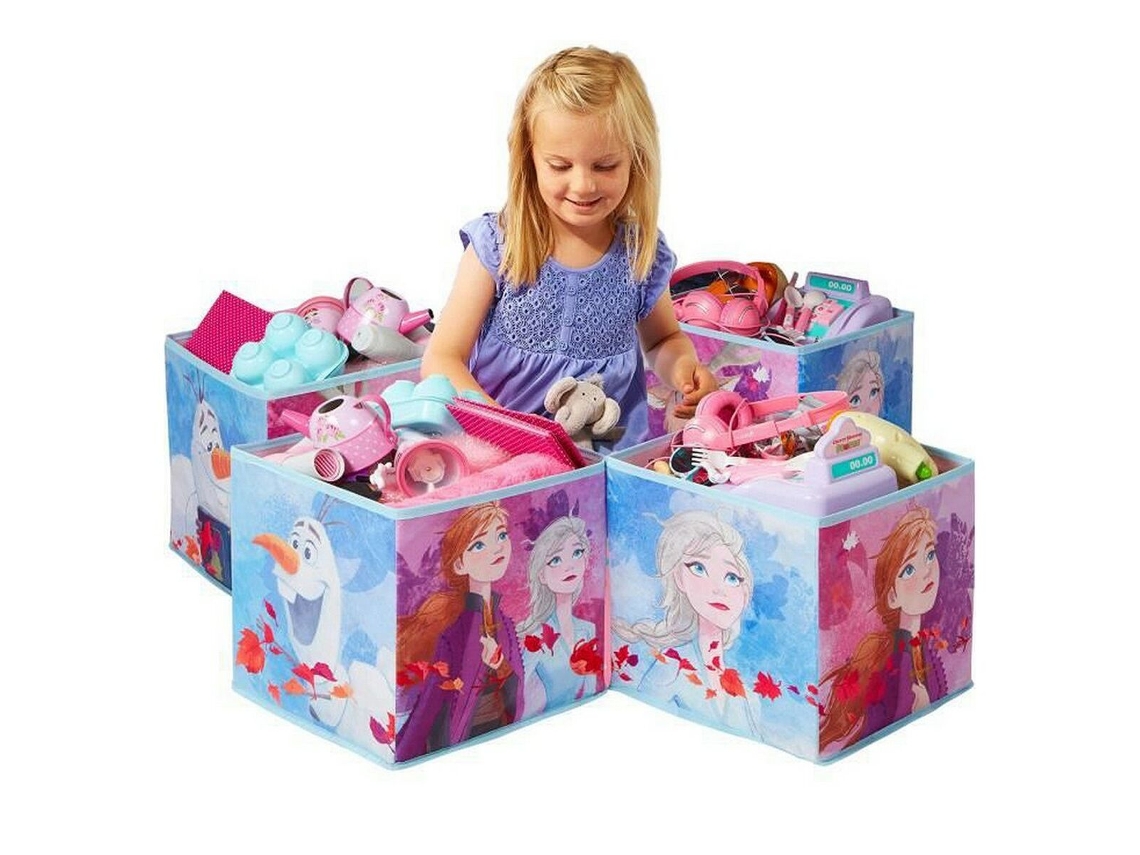Caixas de Arrumação Brinquedos Azul Infantil