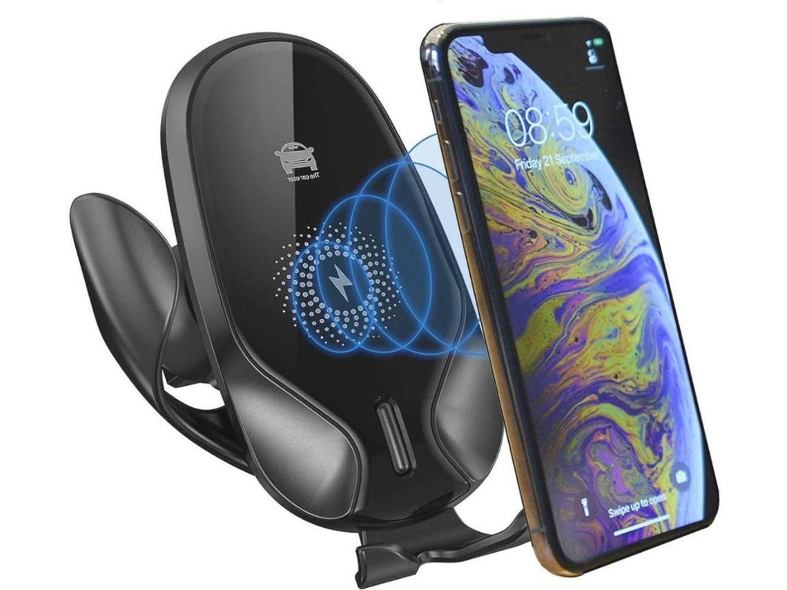 Carregador Sem Rápido Carro Carga Rápida Qi para iPhone 11 Pro Max/XS YIZHOOD Preto