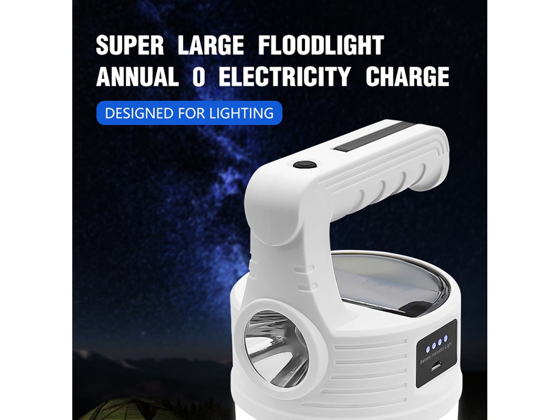 Luz de Acampamento Solar Led Usb 10 Modos À Prova D'água