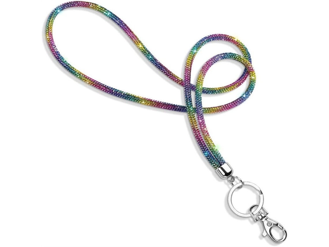Lurelia Cordão Para Telemóvel Anti-perda Com Cristais Luminoso 50cm