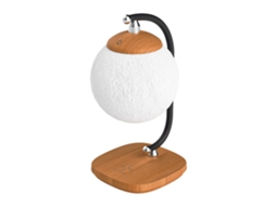Vylara Lâmpada De Mesa Led Criativa Com Efeito De Lua, Multifuncional E Com Carregamento Sem Fios, Luz Ambiente