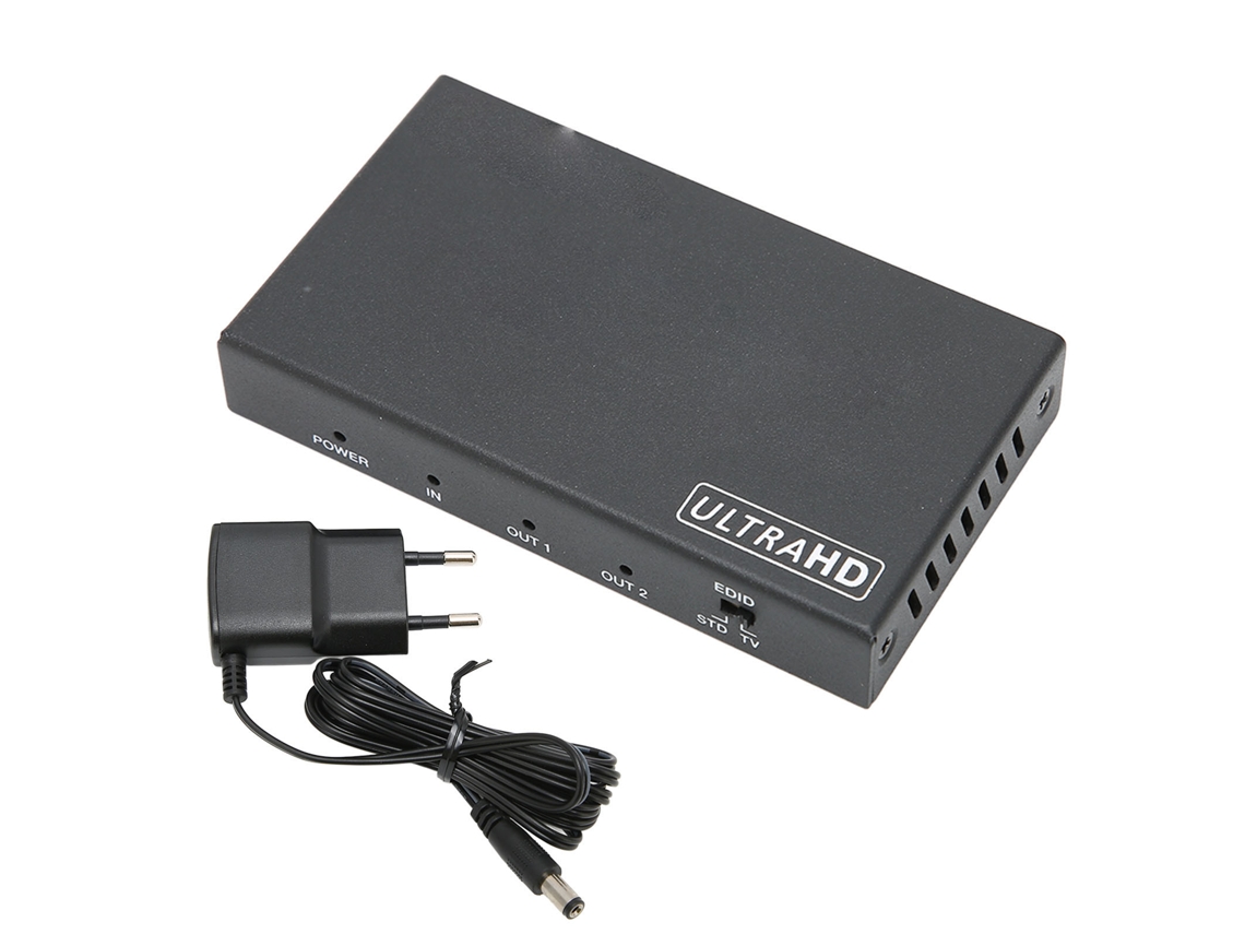 Aetheria divisor de Interface Multimídia Hd 1 Entrada 2 Saídas 4kx2k 60hz 18gbps com Plugue Eu