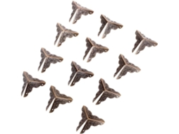 Protetores De Canto De Metal, Protetores De Canto Vintage, 12 Peças, 25x25mm, De Ferro, Para Malas E Caixas De Madeira