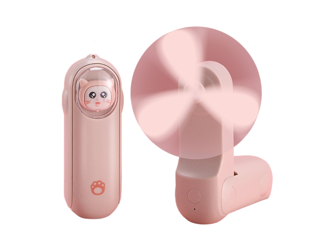 Ventilador Portátil Recarregável Mini Plegável Viagem Escritório