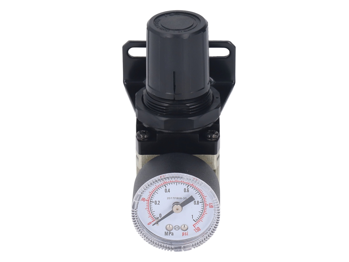 Válvula Reguladora De Pressão Laxiscreed Ajustável Até 150 Psi Para Compressores, Conexão 1/4 Npt Femêa