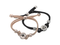 2 Pulseiras Inteligentes Vibratórias Ajustáveis ​​com Cordão De Cobre Para Casais À Distância