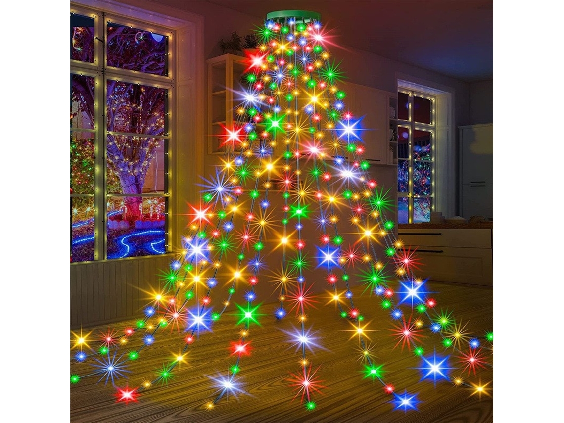 Árvore De Natal Artificial Decorativa, 400 Led, 3 M Elysve