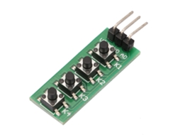 Laxiscreed Módulo Teclado Com 4 Teclas E Interruptor Para Protoboard, Design Multi-tecla