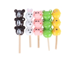 Primerox 5 Peças Mini Figurinas Comida Espigas Amendoim Caramelizado Animais Diy Decoração Casinha Bonecas