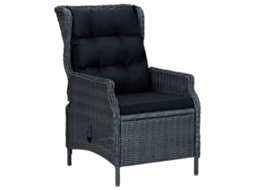 Maison Exclusive - 7 Pcs Conjunto De Jantar Para Jardim Cinzento-escuro