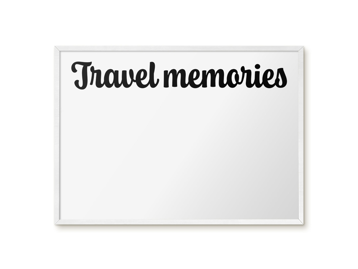 Magnetic Board Travel Memories For The Living Room Espelharte (70x50 Cm)
