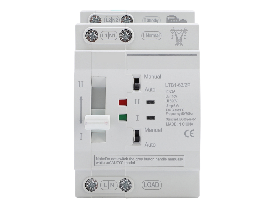 Transferência Automática de Energia 63a Din Rail S/MARCA