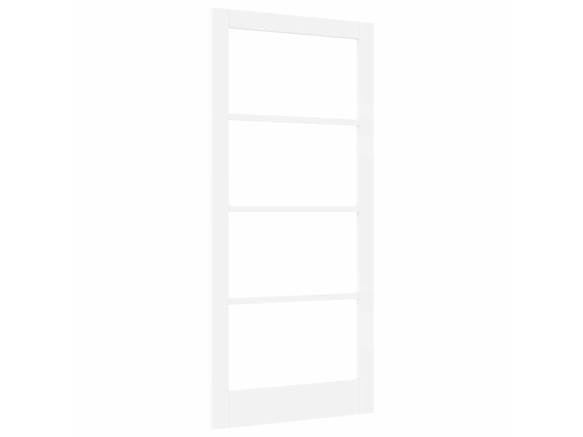 Conjunto 1 Porta Interna Vidaxl Branco Madeira De Pinho Maciça (93 X 202 Cm)