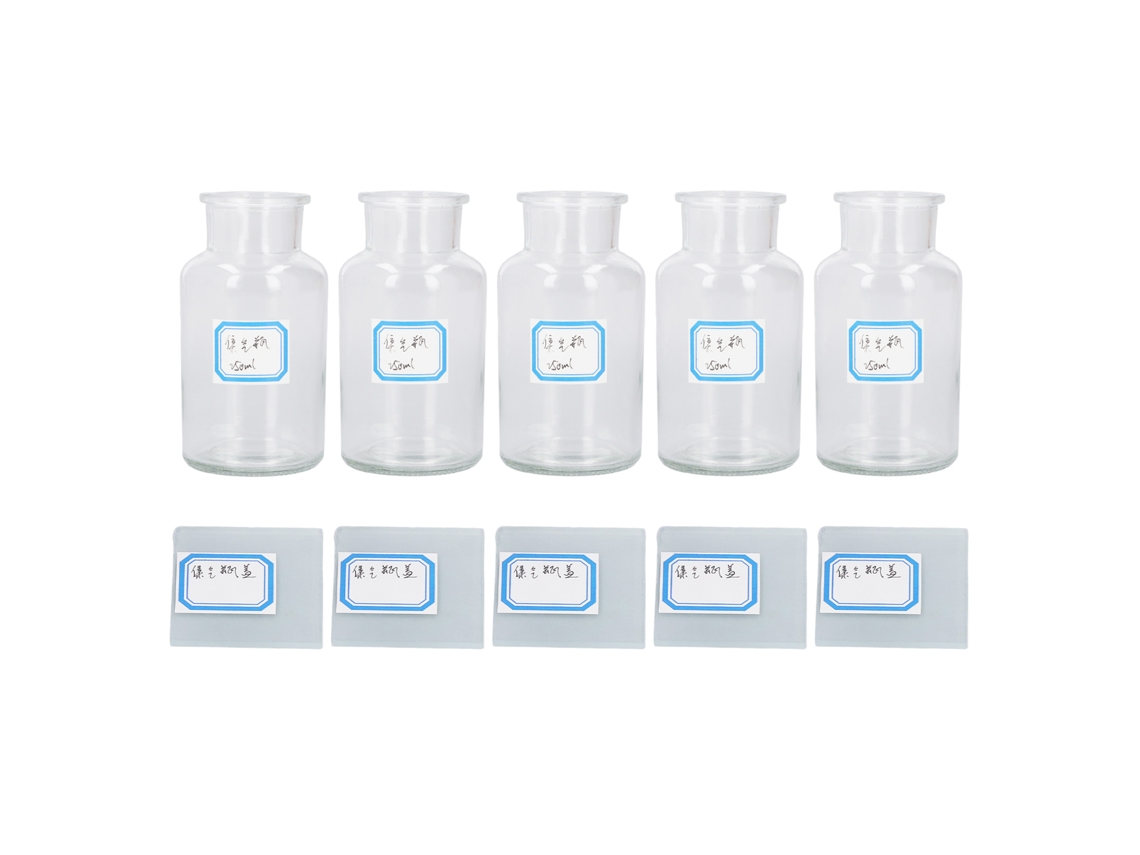 5pcs garrafas de laboratório 250ml de vidro borossilicato | S/MARCA