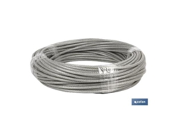 Cable acero (6mm) 4x6mm  6x7+1 plast. (50m)
