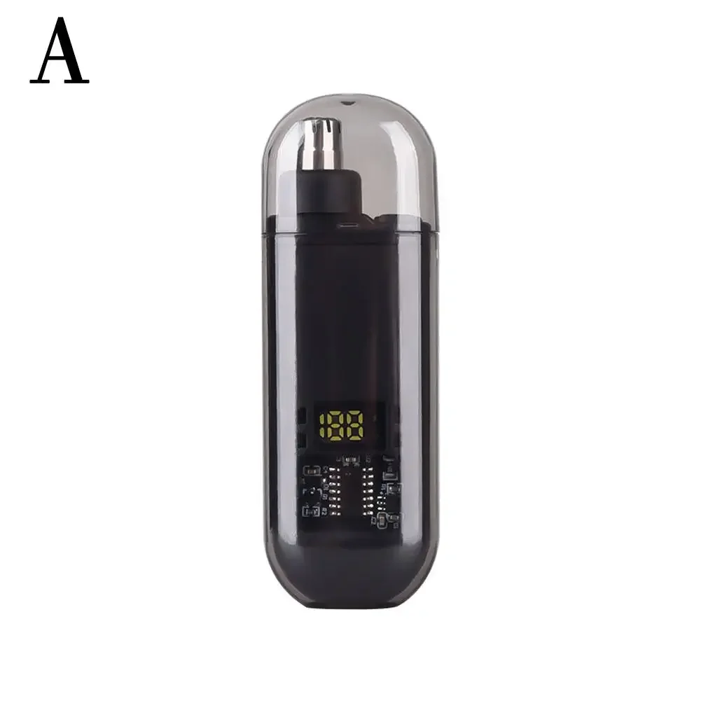 Aparador de Pelos do Nariz Elétrico Portátil Recarregável Via Usb para Homens MDUG (preto)