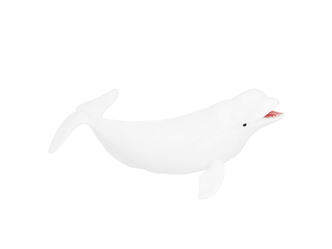Mali brinquedo de Baleia Branca Modelo Figura Animal Marinho Educativo Cute Realista