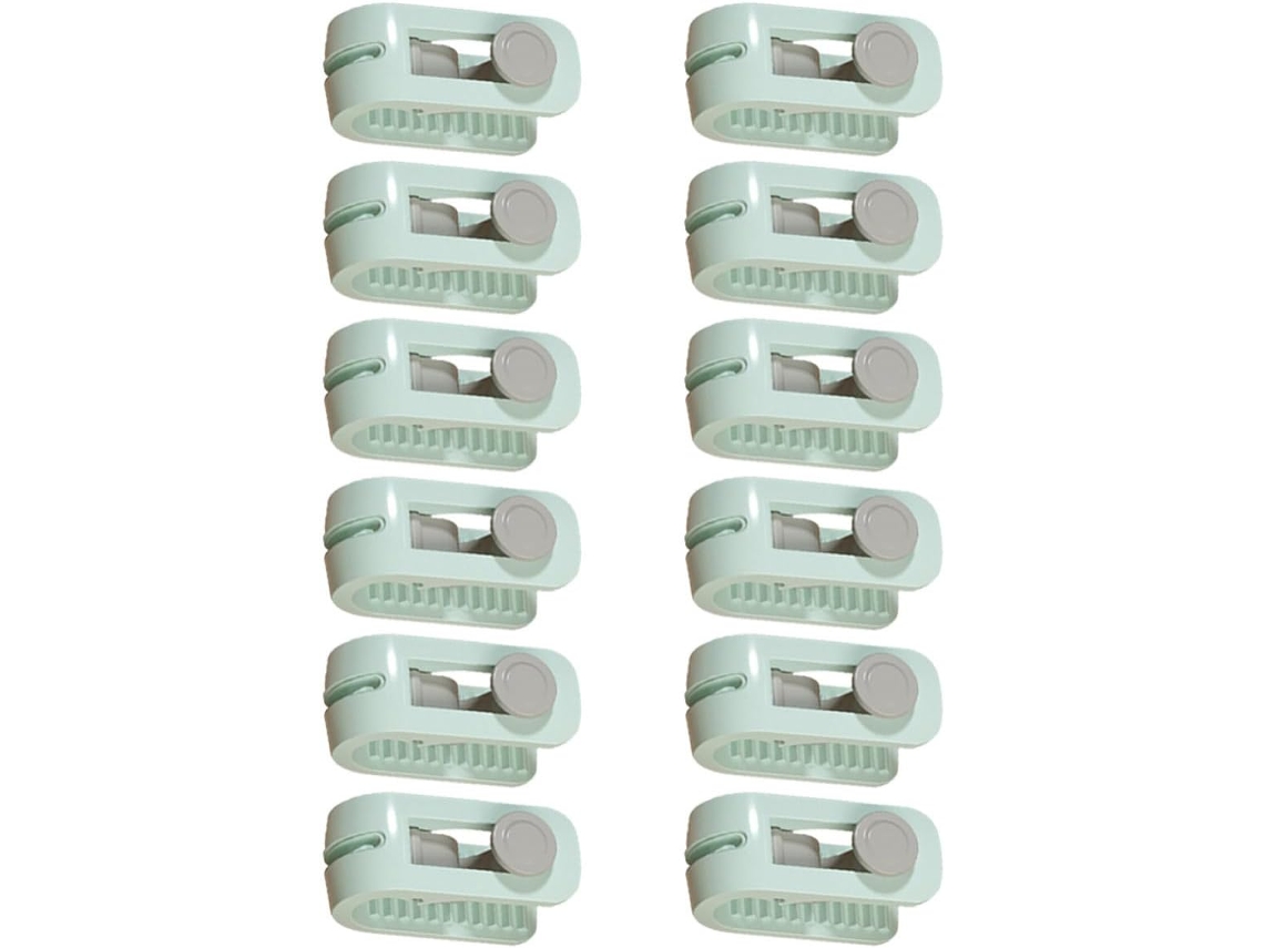 Fuoyloo Conjunto De 2-prendedores Lençol E Colcha, Fixação Firme E Material Abs Verde, Acessórios Domésticos