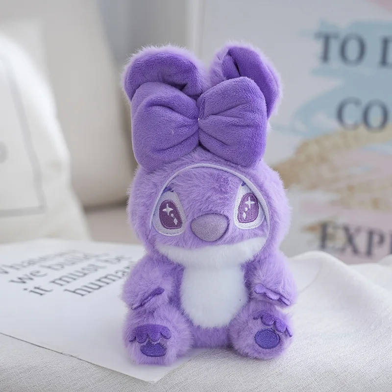 (roxo) Chaveiro De Pelúcia Com Laço Do Stitch