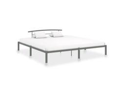 Vidaxl Estrutura De Cama 180x200 Cm Metal Cinzento
