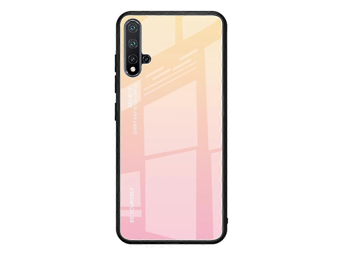 Capa De Vidro Com Gradiente Colorido Para Huawei Nova 5 / Nova 5 Pro