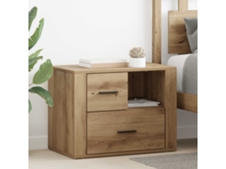 Vidaxl Armário De Cabeceira Carvalho Artesanal 35 X 60 X 50 Cm