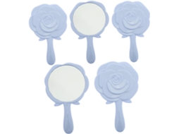Conjunto De 5 Espelhos De Maquiagem Pequenos, Compactos E Portáteis Para Mulheres E Meninas.