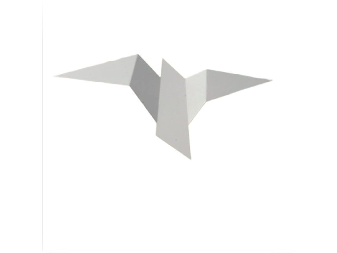 Lâmpada Led Moderna Flying Bird Wall Para Sala De Quarto (branco) (12,8 Polegadas)
