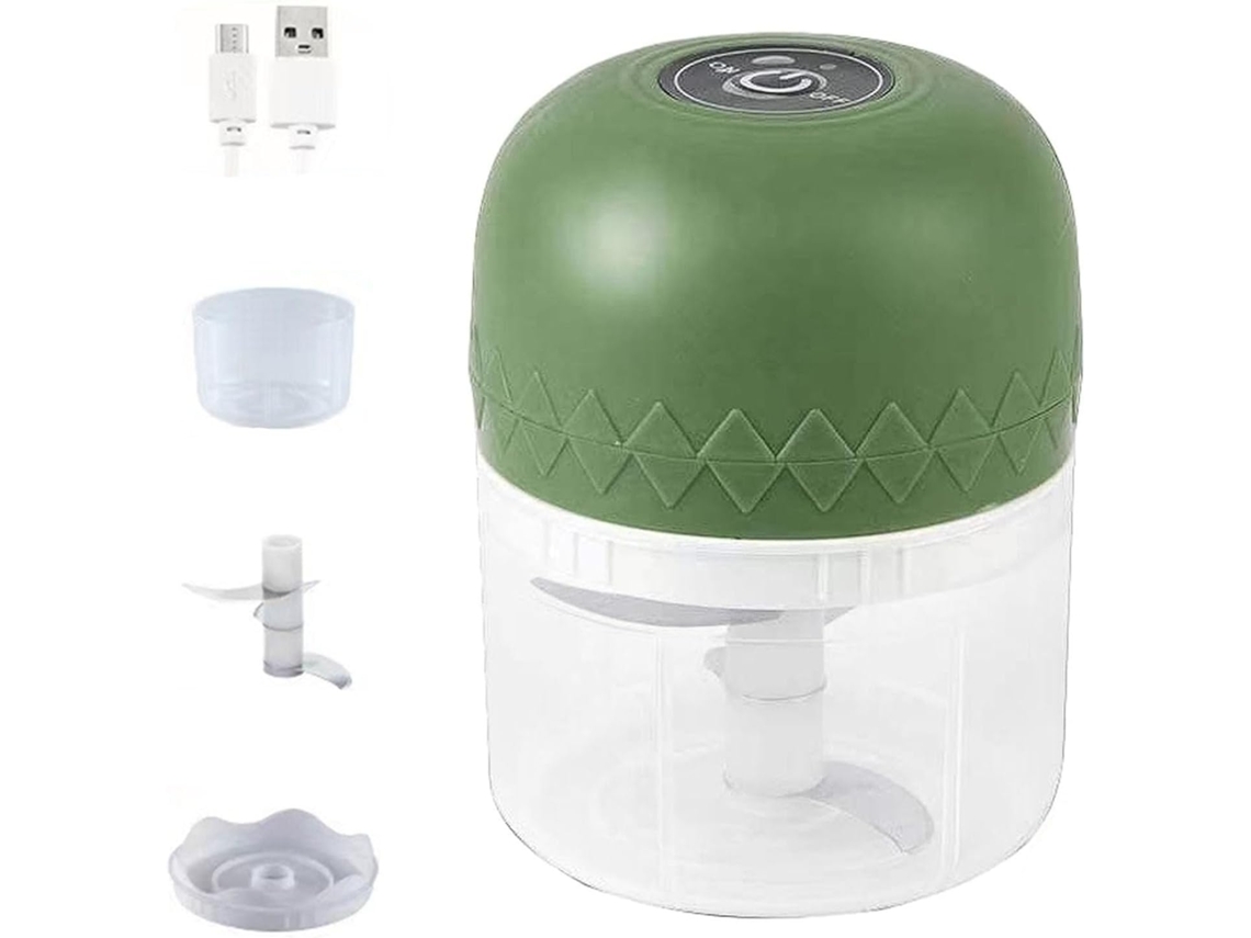 Mini Picador De Alho Elétrico Zeuxo (verde)