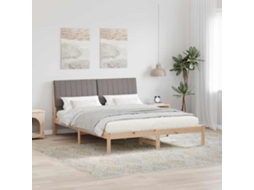 Vidaxl Estrutura da Cama com Cabeceira Castanho 160 X 200 Cm