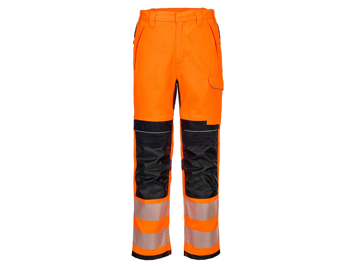 Calças De Trabalho Pw3 Fr Modaflame Hvo - Alta Visibilidade E Segurança Laranja Preto / 36