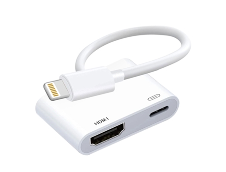 Adaptador Lightning Hdmi Usb-C MAX EXCELL Branco
