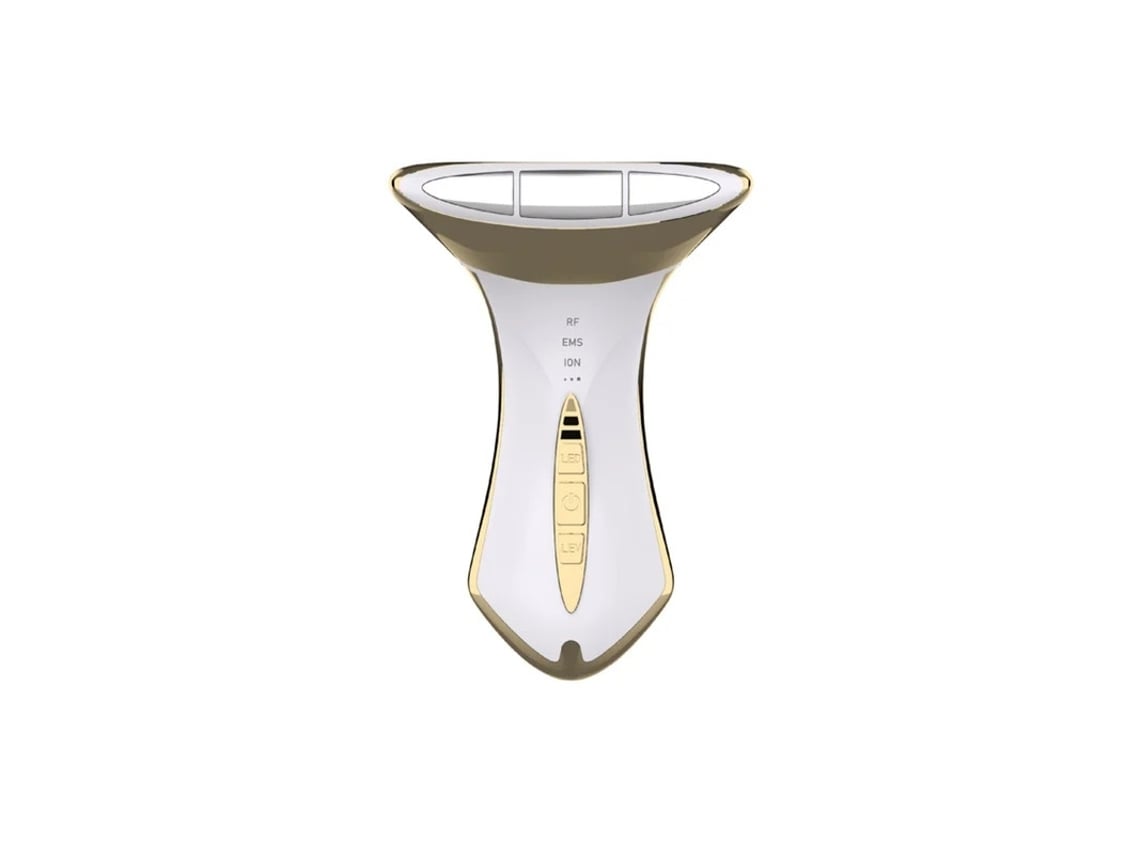 Ferramenta Para Pescoço E Rosto Com Led De 5 Cores Para Cuidados Com A Pele (branco E Dourado)