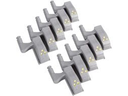 Conjunto de 10 Luzes Led com Sensor Dobradiça para Armários Cozinha BRILVIBERA