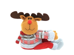 Laxiscreed Cortina De Natal Com Fecho De Cervo Em Estilo Cartoon Para Decoração De Casa