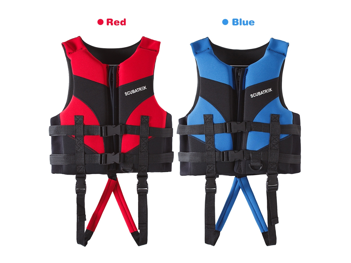 Colete de Salvamento Infantil para Natação, Boating, Praia, com Fecho Zíper e Cintos Ajustáveis S/MARCA